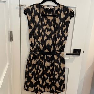 Rachel Roy Leopard Print Dress w pockets - Size 2